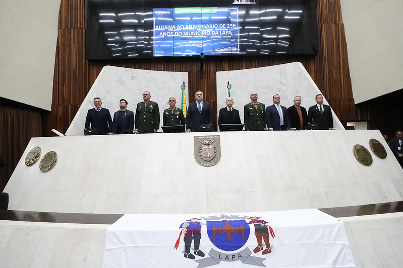A Assembleia Legislativa do Paraná celebra a resistência histórica em uma solenidade pelos 256 anos da cidade da Lapa.   