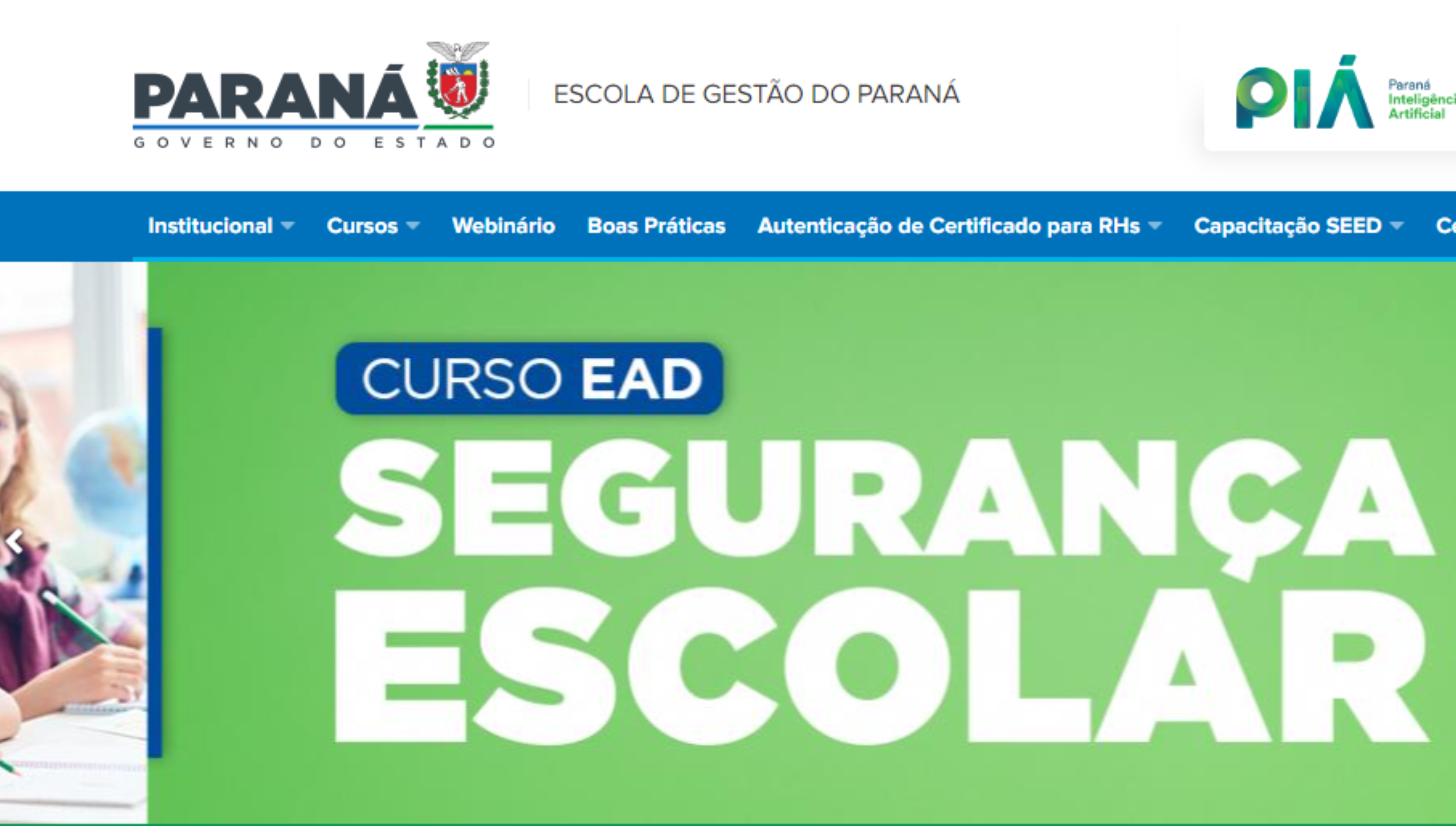 A Escola de Gestão do Paraná disponibiliza Curso de Segurança Escolar
